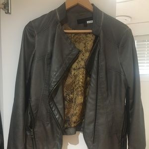 Faux Leather Biker Jacket